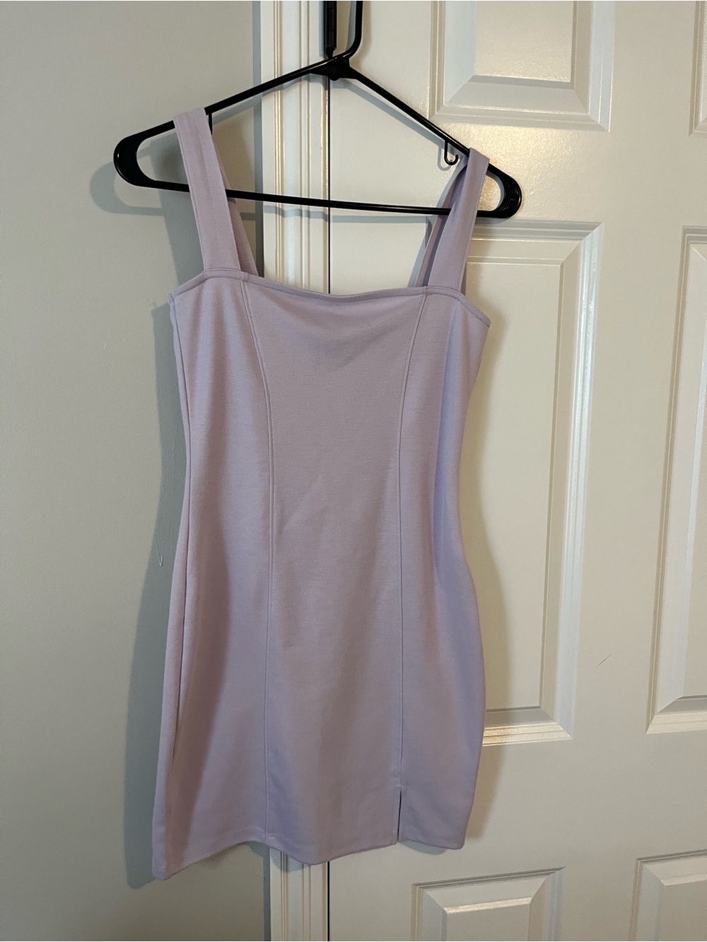 H&M Lilac Square-Neck Mini Dress